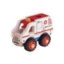 Magni Træbil: Ambulance i træ - 13 cm - Fra 18 mdr. - Billede 1