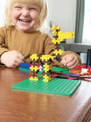 Plus Plus MINI Pakke med 2 Byggeplader - Grøn. - Billede 1