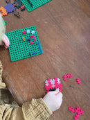 Plus Plus MINI Pakke med 2 Byggeplader - Grøn. - Billede 1