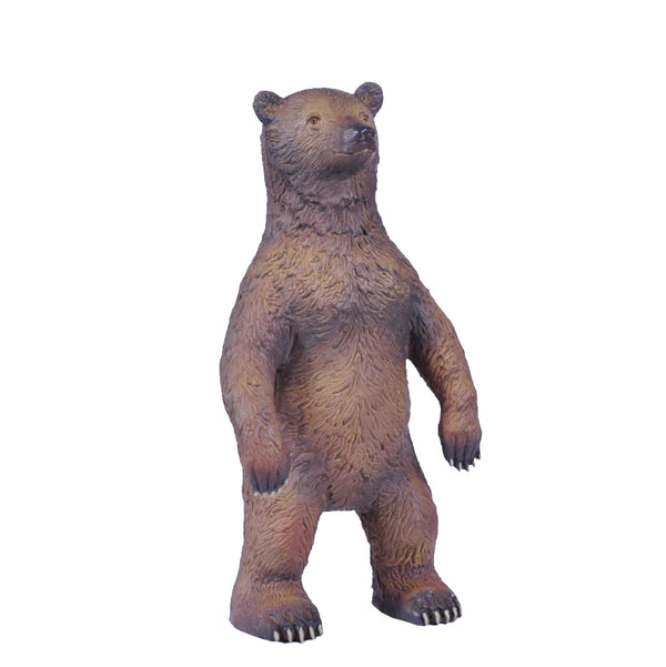 Dyr - Stående Grizzly Bjørn fra Green Rubber Toys - H:21 cm.