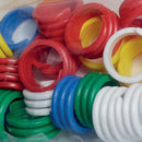 Hønseringe 25 stk i forskellige farver - Billede 1