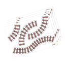 Tape på A3-ark med buede buede togskinner - Sæt m 4 ark - Achoka - Billede 1