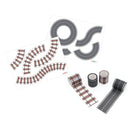 Tape på A3-ark med buede veje og rundkørsel - Sæt m 4 ark - Achoka - Billede 1