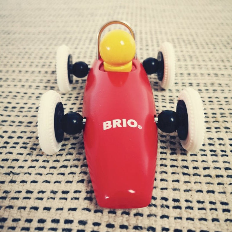Racerbil fra BRIO i træ - Ass farve - Fra 12 mdr. - Billede 1