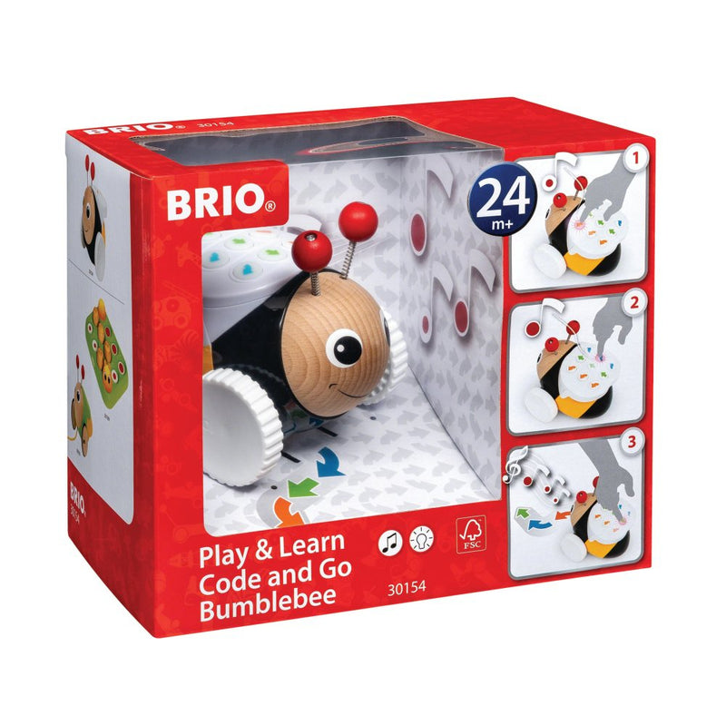 BRIO 30154 - Humlebi med kodefunktion - STEM legetøj - Fra 2 år. - Billede 1