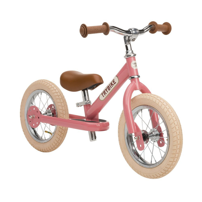 Trybike løbecykel med to hjul - Vintage Rosa - Fra 2 år - Billede 1