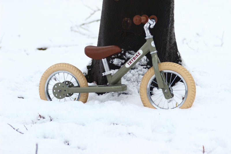 Trybike løbecykel med to hjul - Vintage Grøn - Fra 2 år - Billede 1