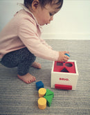 BRIO 30250 - Putteboks i træ med 6 klodser - Hvid - Fra 12 mdr. - Billede 1