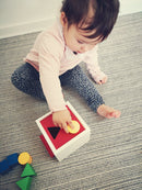 BRIO 30250 - Putteboks i træ med 6 klodser - Hvid - Fra 12 mdr. - Billede 1