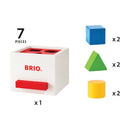 BRIO 30250 - Putteboks i træ med 6 klodser - Hvid - Fra 12 mdr. - Billede 1