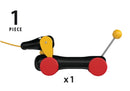 BRIO 30332 - Dachsie trækhund - 20 cm - Fra 12 mdr. - Billede 1