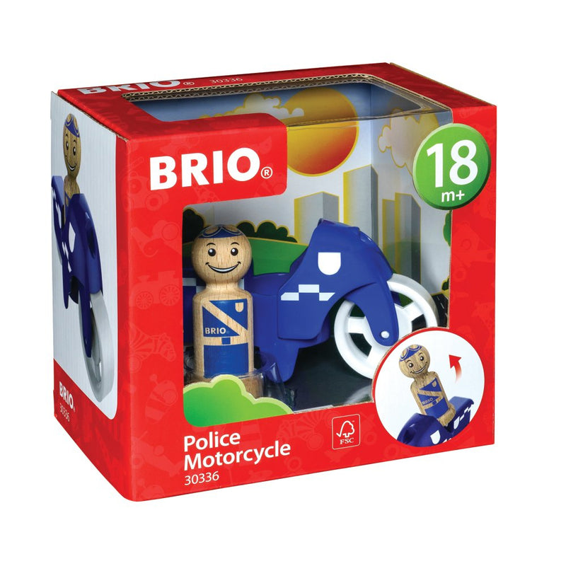 BRIO 30336 - My Home Town - Politimotorcykel - Fra 18 mdr. - Billede 1