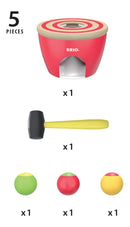 BRIO 30519 - Hammerbræt i træ og plast - Fra 18 måneder. - Billede 1