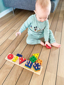 Læringsspil - Sortering - 1-5 Stacker i træ fra VIGA - Fra 2 år.. - Billede 1