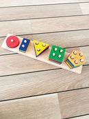 Læringsspil - Sortering - 1-5 Stacker i træ fra VIGA - Fra 2 år.. - Billede 1