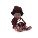 Dukke - 38 cm - Afrikansk Pige med Downs Syndrom fra Miniland. - Billede 1
