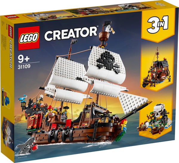 LEGO Creator 3-i-1 - Piratskib - 31109 - 1264 dele. - Billede 1