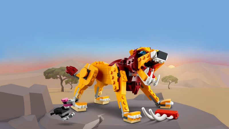 LEGO Creator 3-i-1 - Vild Løve - 31112 - 224 dele. - Billede 1