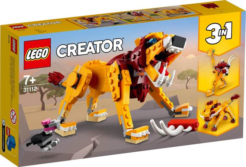 LEGO Creator 3-i-1 - Vild Løve - 31112 - 224 dele. - Billede 1
