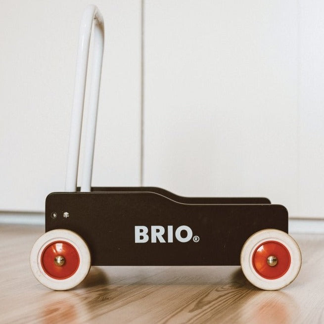 BRIO 31351 - Lære-gå-vogn - Sort - Fra 9 mdr. - Billede 1
