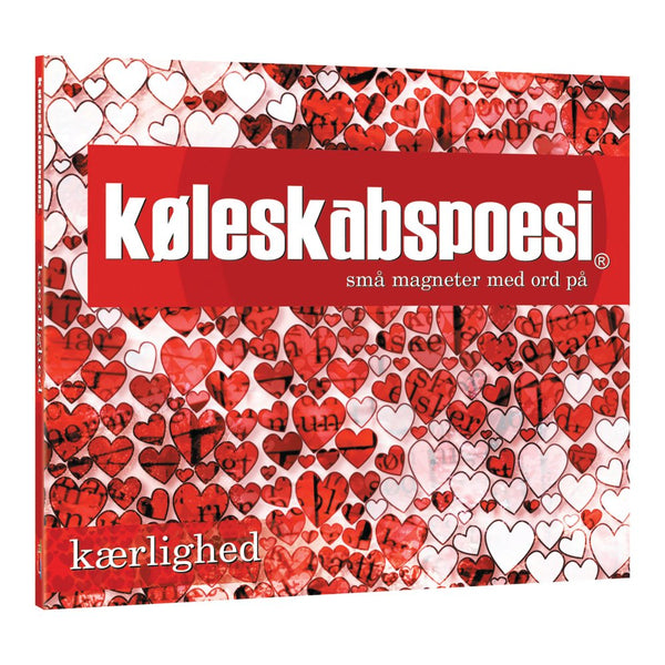 Køleskabspoesi: Kærlighed - 540 Magnetiske Ord - Fra 16 år - Kylskåpspoesi. - Billede 1