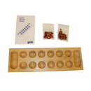 Kalaha Spil i Træ - 45 x 15 cm - GOKI - Fra 8 år. - Billede 1