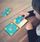 Nathan Læringsspil - Kube Puslespil med Fisk - Fra 4 år. - Billede 1