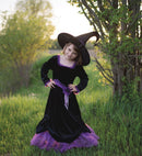 Udklædning - Heksekjole m/hat - Str. 7-8 år. - Billede 1