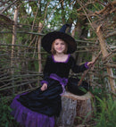 Udklædning - Heksekjole m/hat - Str. 7-8 år. - Billede 1