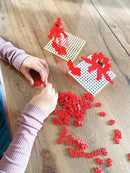 Plus Plus MINI - 2000 stk i pose - Rød - L:2 cm. - Billede 1