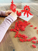 Plus Plus MINI - 2000 stk i pose - Rød - L:2 cm. - Billede 1