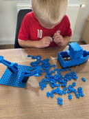 Plus Plus MINI - 2000 stk i pose - Blå - L:2 cm. - Billede 1