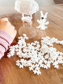 Plus Plus MINI - 2000 stk i pose - Hvid - L:2 cm. - Billede 1