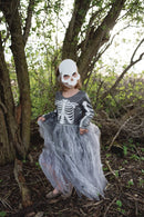 Udklædning - Skelet heksekjole - Str. 7-8 år. - Billede 1