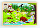 Nathan træpuslespil - Sæt med 4 stk - Verdens Dyr - fra 3 år. - Billede 1