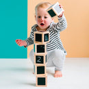 Freckled Frog - Terninger i FSC-træ med tavlemaling - 6 stk - Fra 1 år. - Billede 1