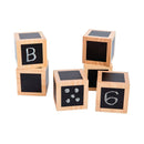 Freckled Frog - Terninger i FSC-træ med tavlemaling - 6 stk - Fra 1 år. - Billede 1