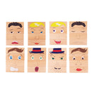 Mine Følelser Træklodser - 8 stk - FSC-træ - Fra 1 år. - Billede 1