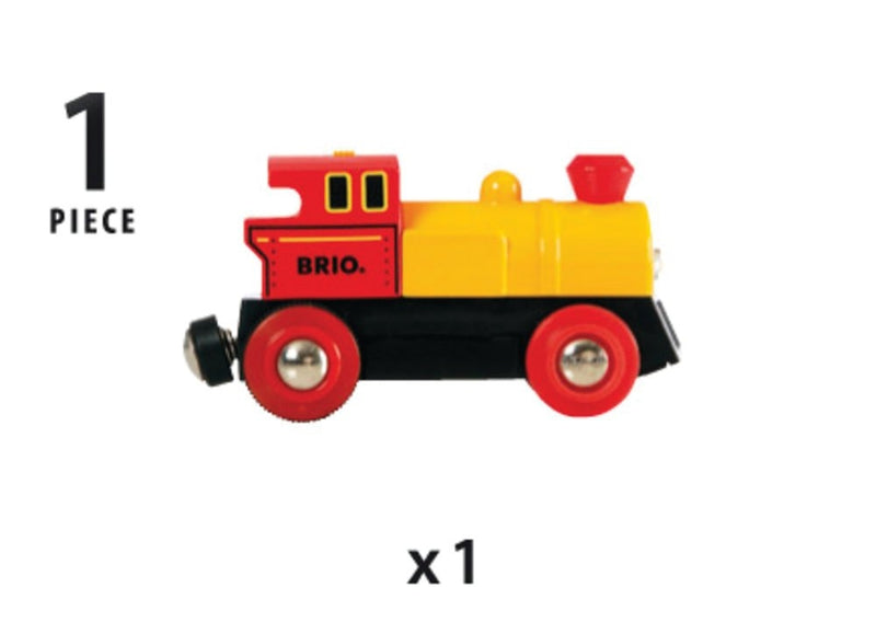 BRIO 33594 - Batteridrevet tovejs lokomotiv - rødt/gult - Fra 3 år - Billede 1