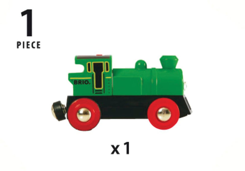 BRIO 33595 - Batteridrevet tovejs lokomotiv - grønt/sort - Fra 3 år. - Billede 1