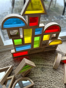 Sanseklodser - Sæt med 24 SMÅ farvede - VIGA - Fra 12 mdr.