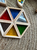 Sanseklodser - Sæt med 16 STORE farvede - VIGA - Fra 12 mdr.