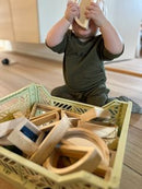 Sanseklodser - Sæt med 16 STORE farvede - VIGA - Fra 12 mdr.