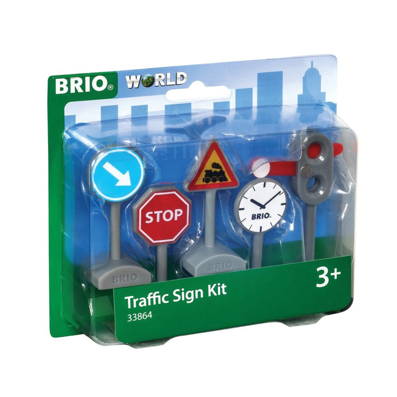 BRIO 33864 - Sæt med trafikskilte - Fra 3 år. - Billede 1