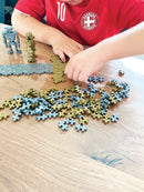 Plus-Plus MINI - 1200 stk i pose - Guld & Sølv farver - 2 cm. - Billede 1