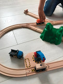 BRIO 33878 - Løft & Læs togbane startsæt - 19 dele - Billede 1