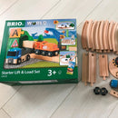 BRIO 33878 - Løft & Læs togbane startsæt - 19 dele - Billede 1