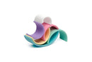 Dëna regnbue i silikone - pastelfarver - 6 dele - Billede 1