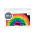 Dëna regnbue i silikone - neonfarver - 12 dele - Billede 1