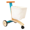 Indkøbsvogn i træ/stof fra Plantoys - Billede 1